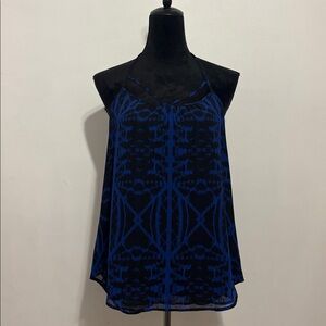 Express Babydoll Romantic Spaghetti Navy Black Top Size Medium Whimisgoth Grunge